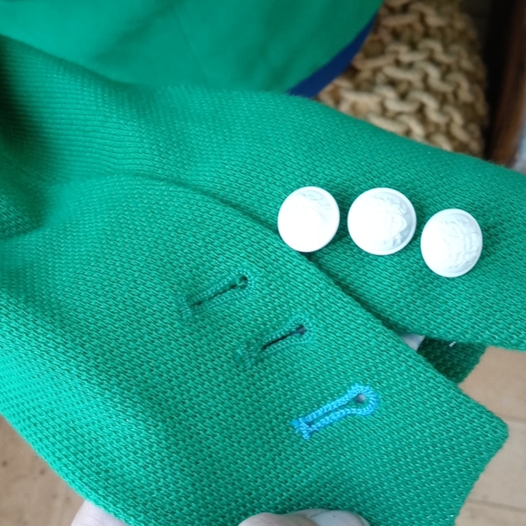 Green textured gap academy blazer - Picture 5 of 6